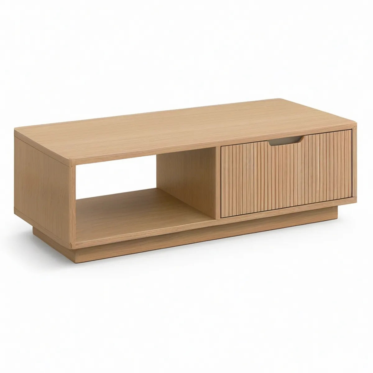 Konferenční stolek s úložným prostorem 100 × 50 × 40 cm, přírodní dub